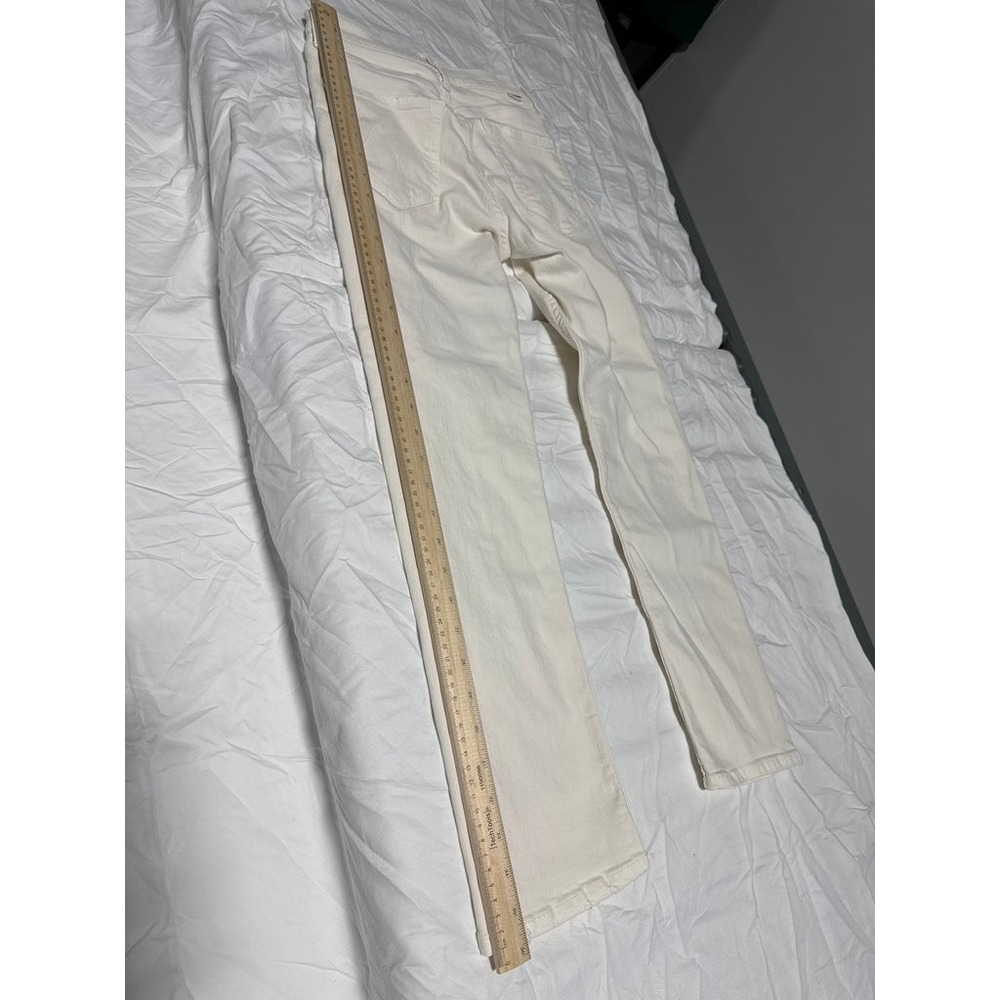 Mother The Tomcat Ankle Jeans Off-White Cream Puffs Size 25 - Picture 8 of 8